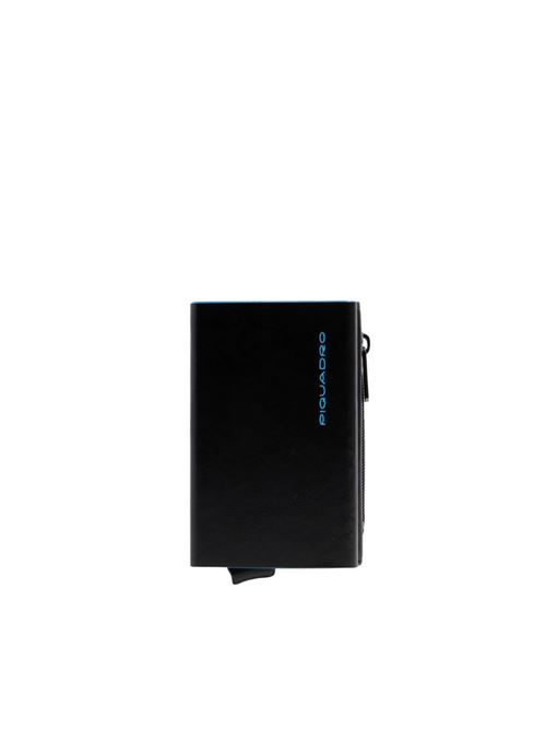 Blue Squareb kompaktes Portemonnaie mit Münzfach und Schiebesystem PIQUADRO | PP5585B2BLRSN