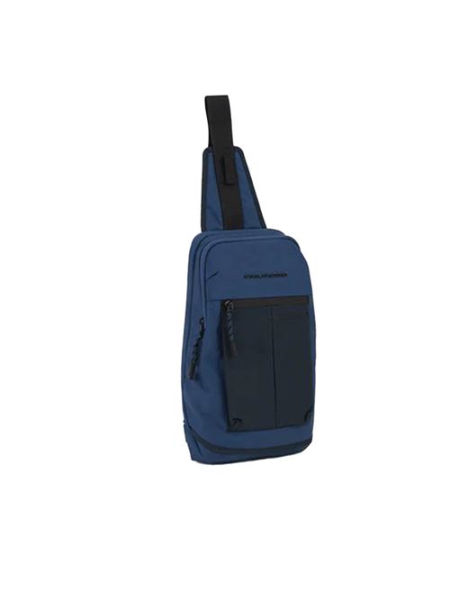 Single shoulder in recycled fabric PIQUADRO | CA6003S125.BLU