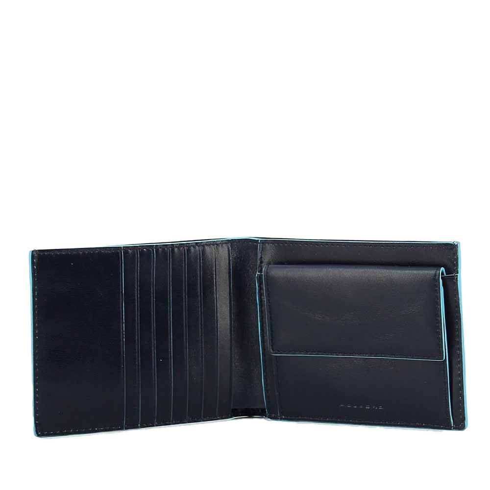 Draeger Paris 1886 Portafoglio Piatto Uomo In Blu Reale - 12x2x9 Cm - Pratico E Regalo Elegante